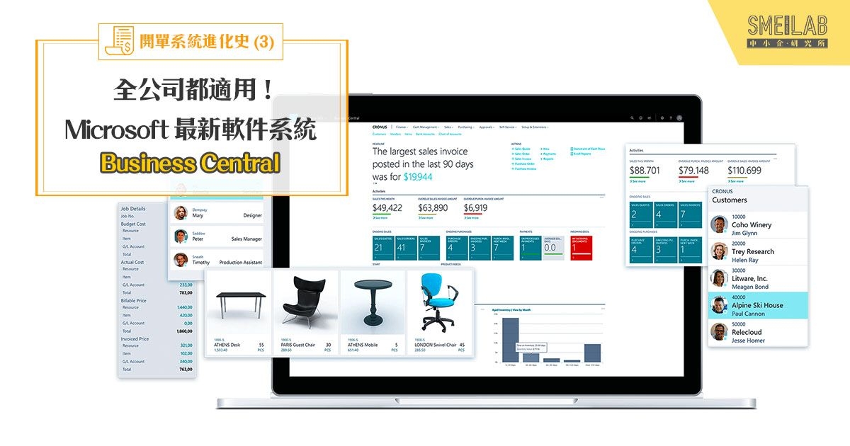 全公司都適用！Microsoft 最新軟件系統 Business Central